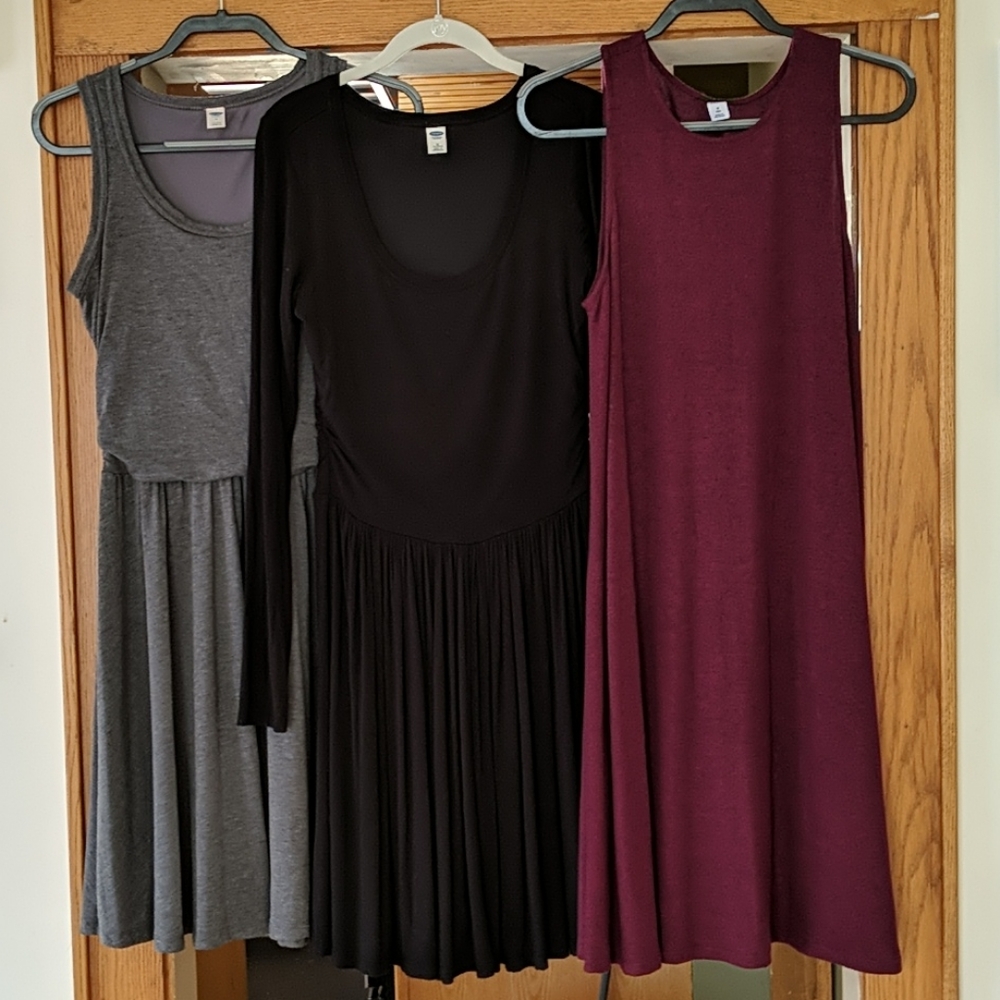 Set of 3 Old Navy Fall Dresses Sz Medium Tall